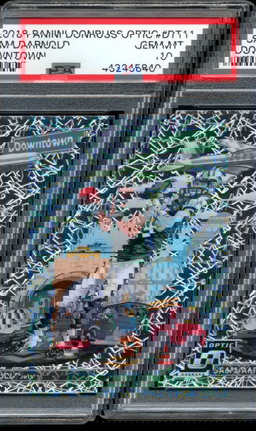 SAM DARNOLD 2018 Panini Donruss Optic DOWNTOWN RC Rookie PSA 10 GEM MINT Prizm