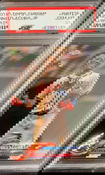 2018 Topps Chrome Update Ronald Acuna Jr PSA 10