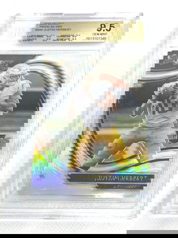 Justin Herbert Select Silver Field Level BGS 9.5 Gem Mint 