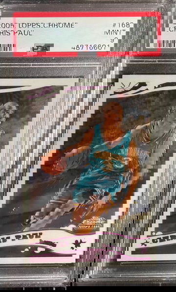 2005 Topps Chrome Chris Paul #168 Rookie Card PSA 9 Mint 