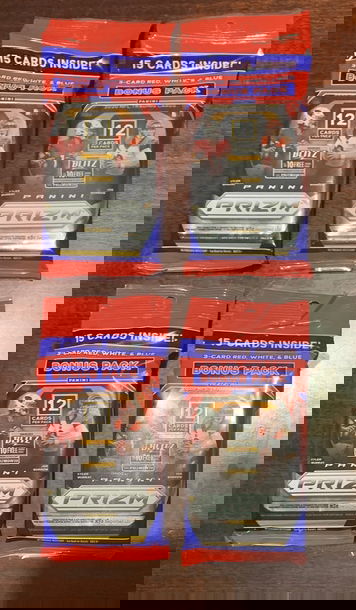 2020 Prizm Football Cello Lot of 4