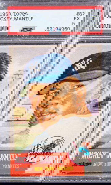 1953 Topps Mickey Mantle #82 PSA 5