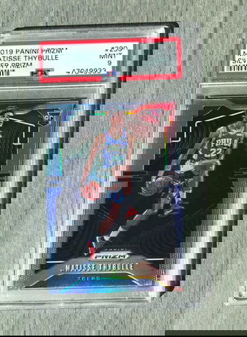 2019 Matisse Thybulle silver prizm psa 9