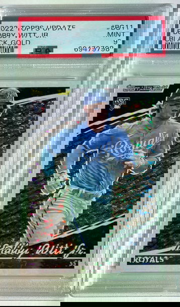 2022 Topps Update Black Gold Bobby Witt Jr. PSA 9