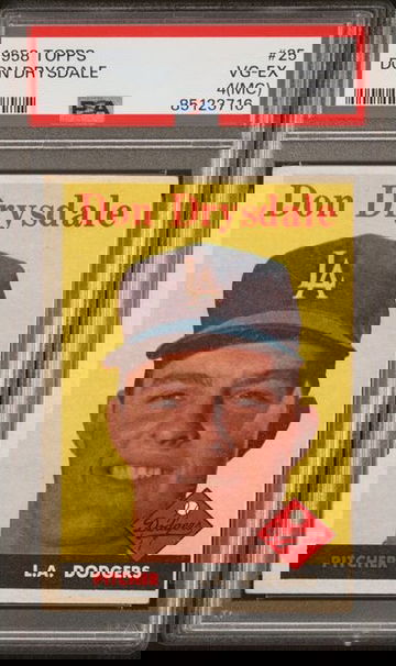 1958 Topps Don Drysdale #25 PSA 4(MC) [BL-2C.39]