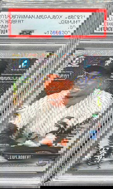 2018 Bowman Mega Box Luis Robert 1st Bowman Mojo PSA 10