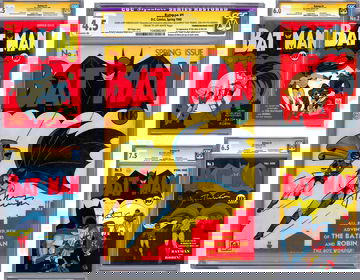 BATMAN #12345678910 CGC *ALL 10 ISSUES SIGNED* ORIG ARTIST JERRY ROBINSON 1940