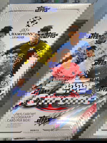 2020-21 TOPPS CHROME UEFA SOCCER HOBBY BOX