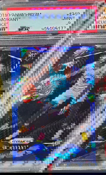 2019 Prizm Blue Ice Ja Morant PSA 9