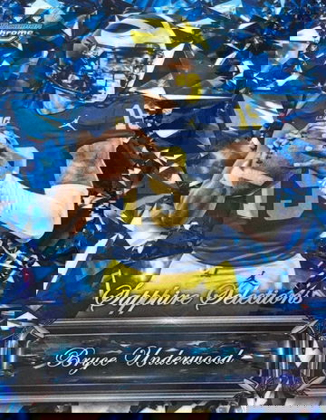 BRYCE UNDERWOOD SAPPHIRE SELECTIONS SSP 2025 Bowman Chrome U Sapphire Michigan