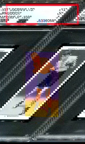 1937 Ogden's LTD Champions of 1936 #12 James Braddock PSA 5