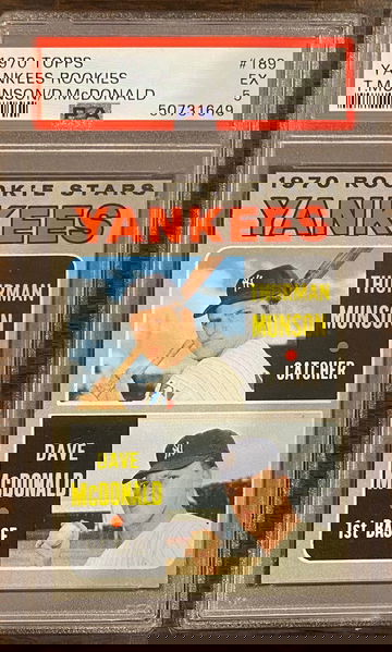 1970 Topps Thurman Munson Dave McDonald Yankees Rookie Stars RC