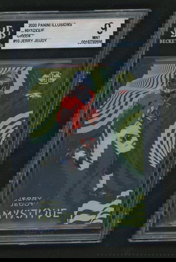 2020 Panini Illusions Mystique Green Jerry Jeudy #MY10 /10 BGS 9