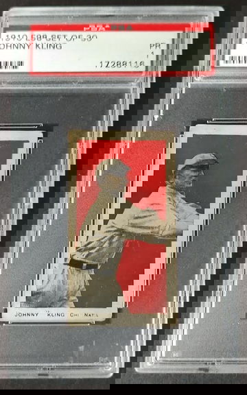 E98 Set of 30 - Johnny Kling Red Background - PSA 1