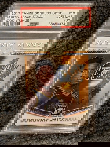 2017 Panini Donruss Optic Donovan Mitchell #13 Rookie Kings PSA 10