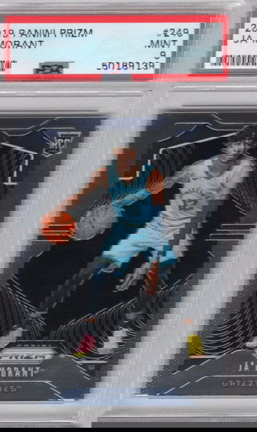 2019 Panini Prizm Ja Morant Grizzlies RC PSA 9 MINT