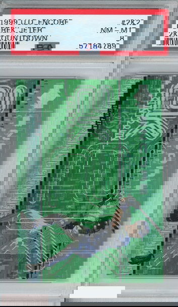 1999 UPPER DECK ENCORE 2K COUNTDOWN DEREK JETER #2K2 YANKEES HOF PSA 8 NM-MT