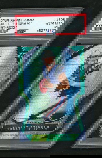 2019 Panini Prizm #308 Jarrett Stidham Prizms Hyper /175 PSA 10
