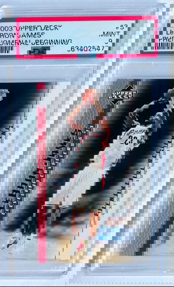 Lebron James 2003 Upper Deck Phenomenal Beginning #2 MINT PSA 9 Rookie Card RC