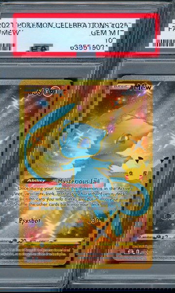 #025 FULL ART/MEW | 2021 POKEMON CELEBRATIONS PSA 10