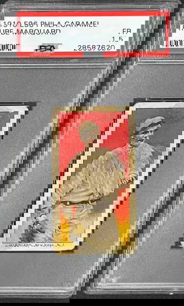 1910 E96 Philadelphia Caramel Rube Marquard PSA 1.5