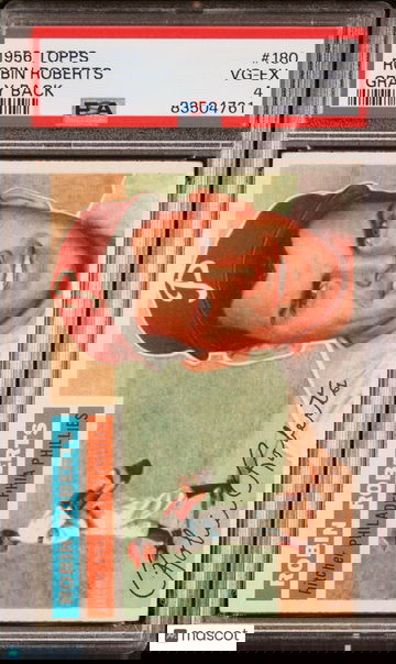 1956 Topps Robin Roberts #180 PSA 4 NEW LABEL VINTAGE BASEBALL