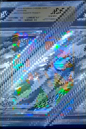 2019 Bowman Draft Sapphire Wander Franco BGS 9.5 Gem Mint