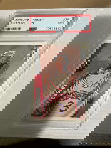 1996 UD Collectors Choice #301 Allen Iverson RC PSA 9