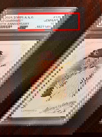 2015 Topps Allen & Ginter DJ LeMahieu 10th Anniversary PSA 10  1/10