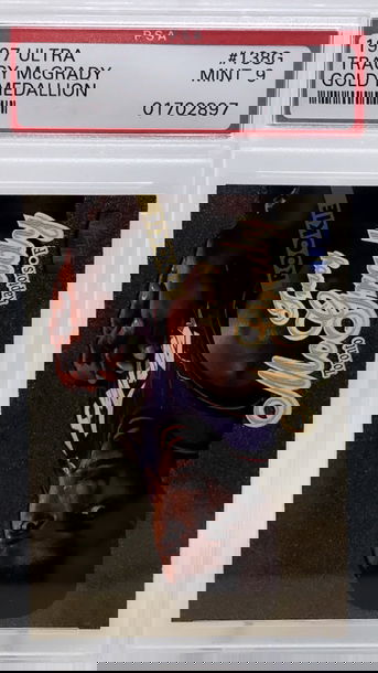 Tracy McGrady 1997 Ultra Gold Medallion PSA 9 