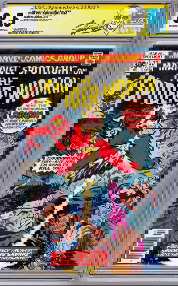 MARVEL SPOTLIGHT #32 CGC-SS 8.5 *SIGNED STAN LEE* ORIGIN & 1ST SPIDER-WOMAN 1977