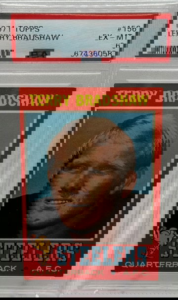 1971 Topps Terry Bradshaw Rookie #156 PSA 6