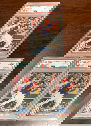 (3) 2018 Topps Update Juan Soto PSA 10