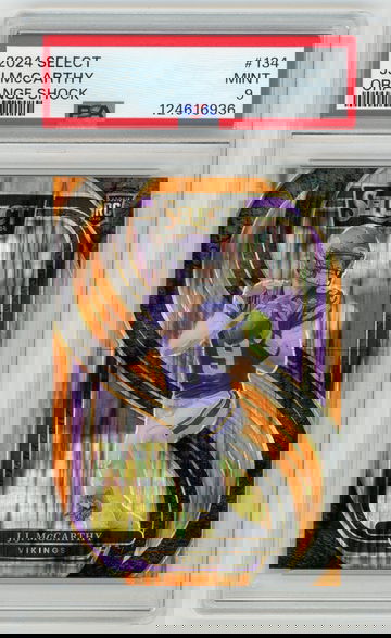 JJ MCCARTHY 2024 Panini Orange Shock Rc #260/399 PSA 9