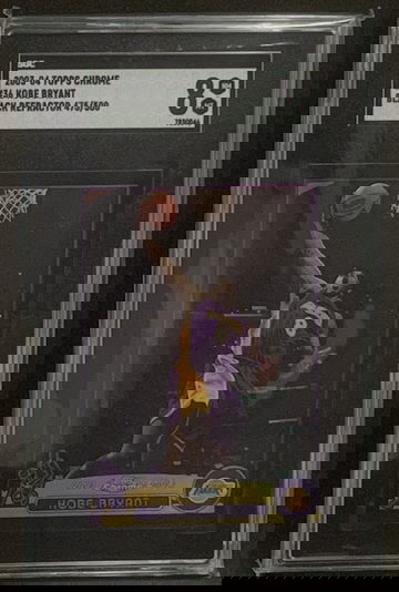 2003 Topps Chrome Kobe Bryant Black Refractor /500 SGC 8