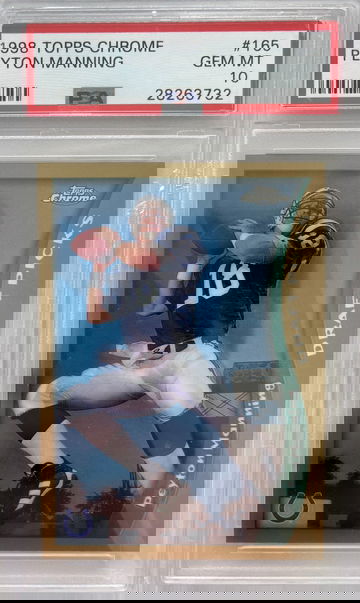 1998 Topps Chrome Peyton Manning PSA 10