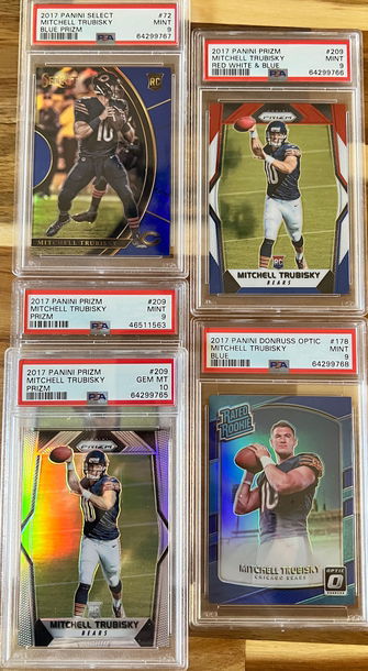 2017 Optic Select Prizm NFL Football Mitchell Trubisky LOT