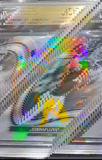 2020 Select Prizm Silver #347 Jordan Love RC BGS 9.5 Gem Mint POP 5