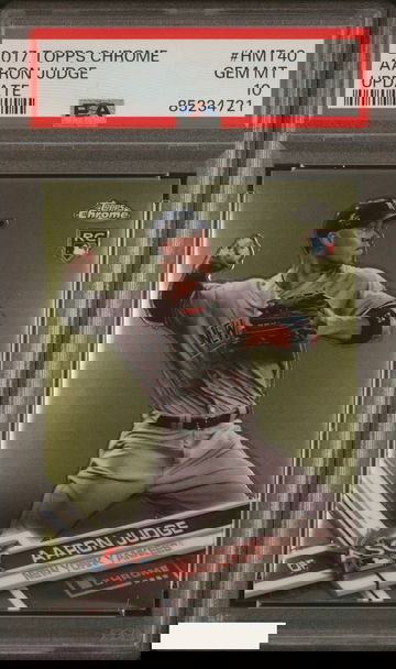 2017 TOPPS CHROME UPDATE AARON JUDGE #HMT40 ROOKIE RC YANKEES PSA 10 GEM MT