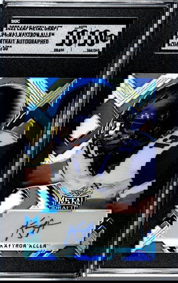 2022 Leaf Metal GEM MINT Rookie Autograph 4/30 Kaytron Allen #PA-KA1 Penn State U