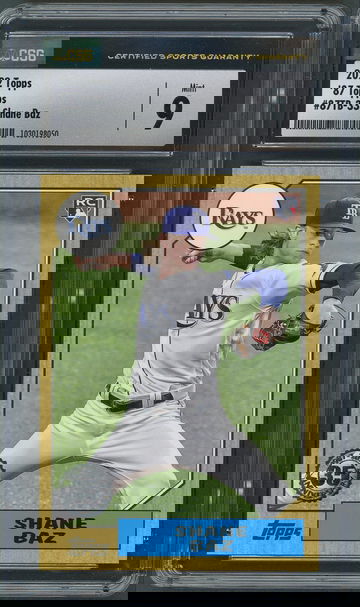 2022 Topps Series 2 Shane Baz RC 35th Anniversary #87TB-33 CSG Mint 9