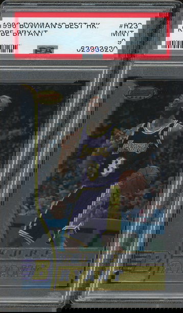 1996 Bowmans Best Kobe Bryant Rookie PSA 9