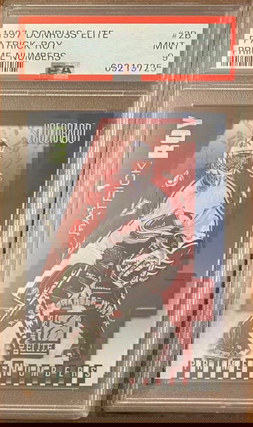 Patrick Roy - 1997-98 Donruss Elite Prime Numbers #2B  /309 - PSA 9