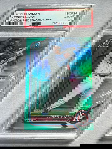 2022 Bowman Jorbit Vivas 1st Chrome Aqua Refractor /125 PSA 9