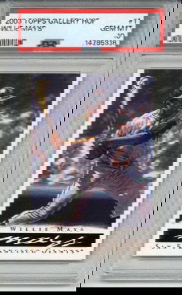 2003 TOPPS GALLERY HOF #1 WILLIE MAYS CARD SAN FRANCISCO GIANTS PSA 10 LOW POP