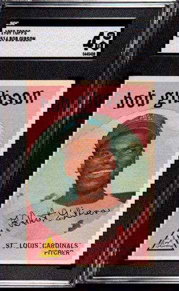 1959 Topps #514 Bob Gibson SGC 4