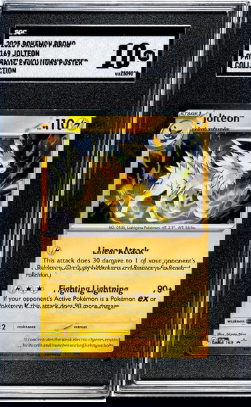 2025 Pokemon Promo #169 Jolteon Prismatic Evolutions Poster Collection SGC 10