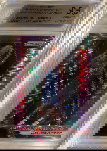 2018-19 Prizm Shai Gilgeous Alexander Purple Pulsar /35