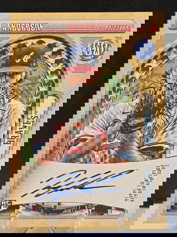 IAN ANDERSON  2021 Topps Gypsy Queen  Rookie On Card Auto  RC Braves