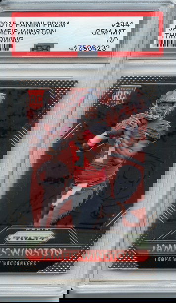 Jameis Winston 2015 Prizm Rookie Throwing PSA 10 